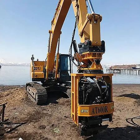 заглубление свай или труб вибровращателем в Туле